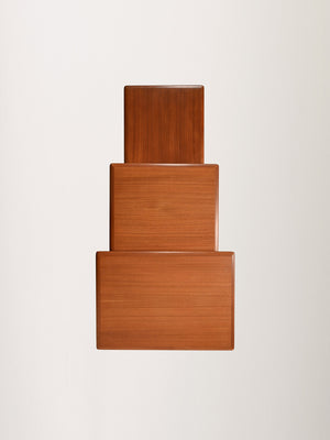 Tavolini ad incastro scandinavi anni 50–60 in teak 8