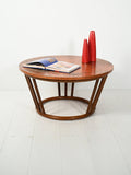 Coffee table rotondo in bambù e rame