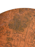 Coffee table rotondo in bambù e rame 3