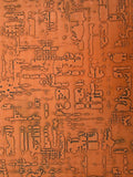 Coffee table rotondo in bambù e rame 4