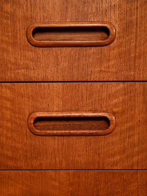 Piccola libreria scandinava in teak, anni ’60 7