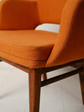 Coppia di poltroncine Oslosund di Kinnarps arancioni anni ’50 5