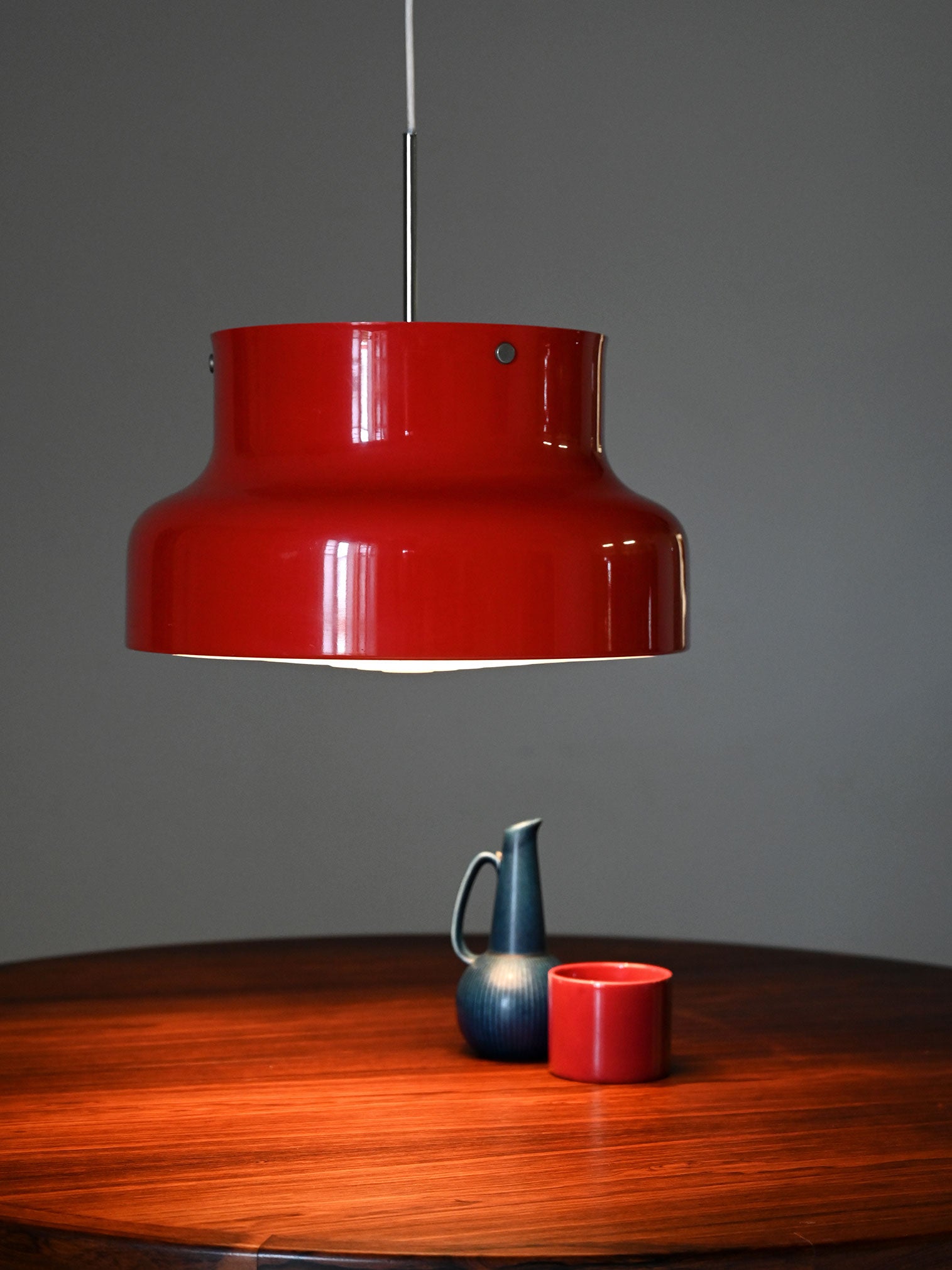 Lampada a sospensione "Bumling" rossa di Anders Pehrson 1