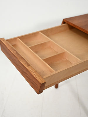 Tavolino da cucito in teak di Severin Hansen 6