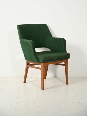 Poltroncina Oslosund di Kinnarps verde foresta anni ’50 1