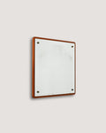 Specchio quadrato anni 60–70 in teak