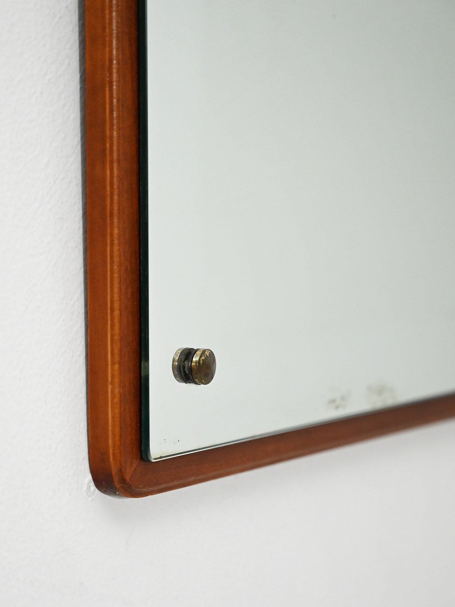 Specchio quadrato anni 60–70 in teak 2