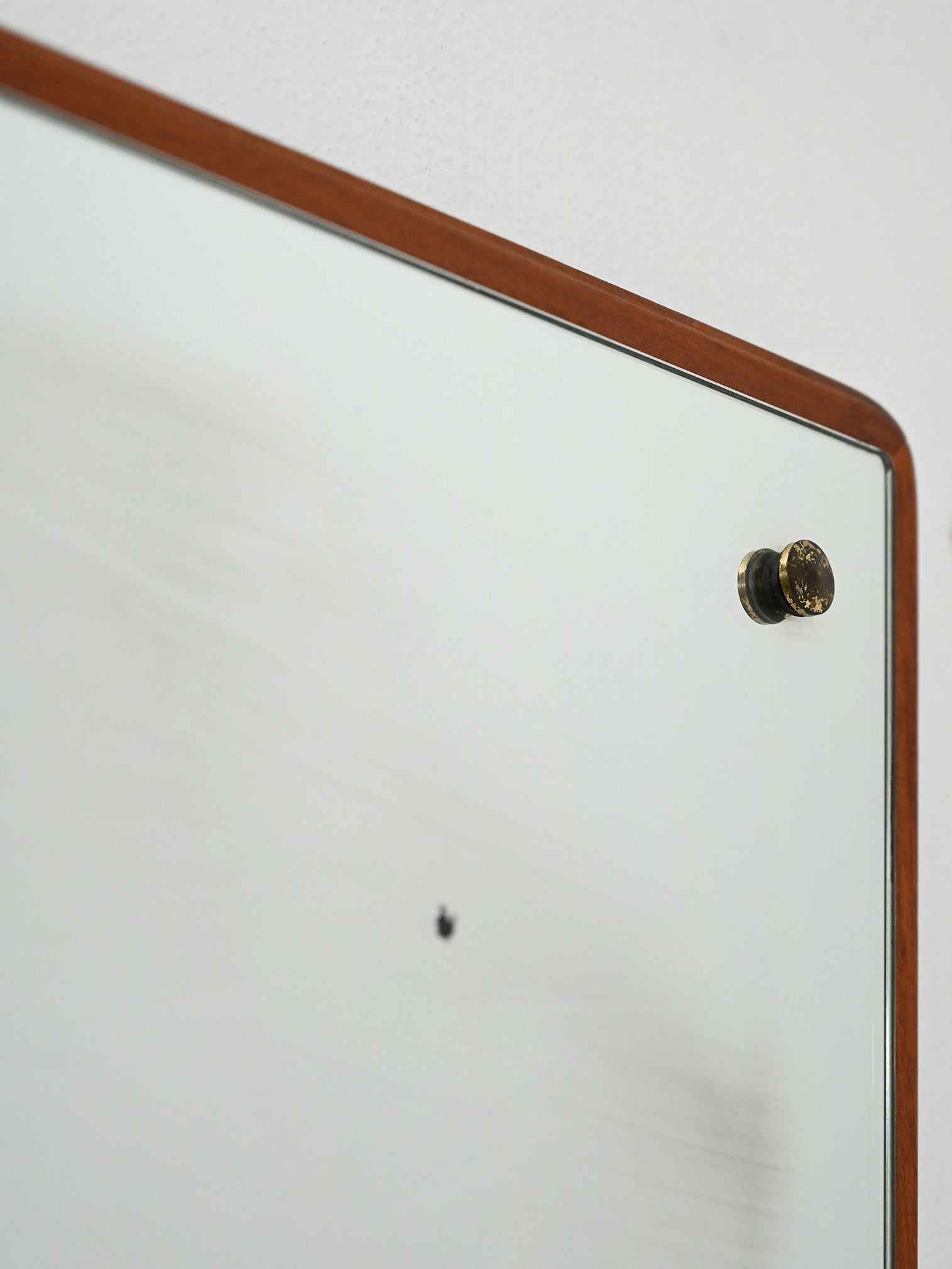 Specchio quadrato anni 60–70 in teak 4