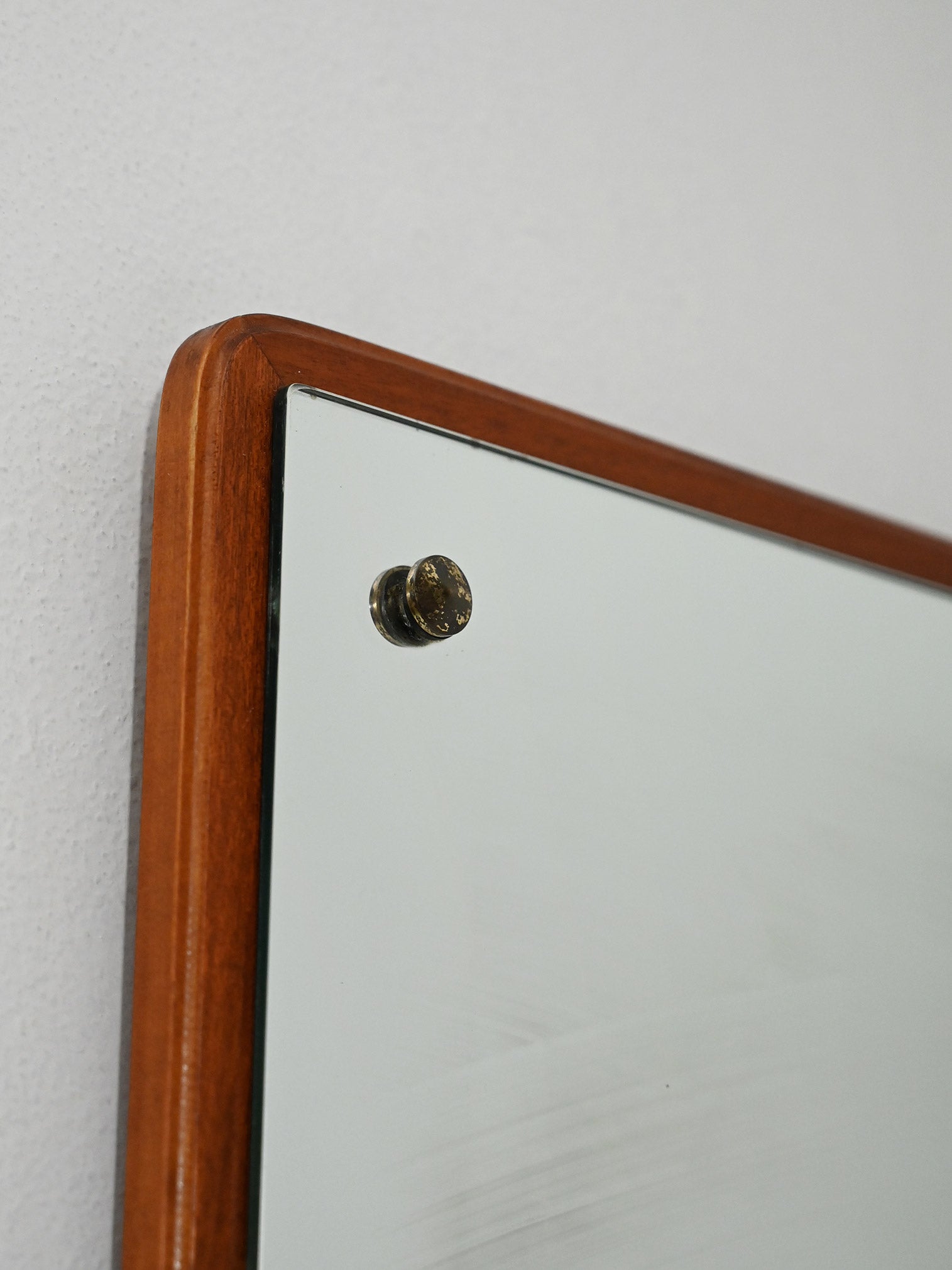 Specchio quadrato anni 60–70 in teak 5