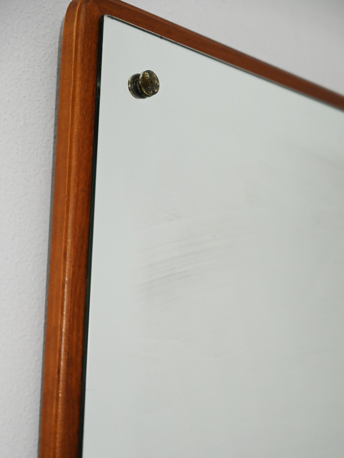Specchio quadrato anni 60–70 in teak 6