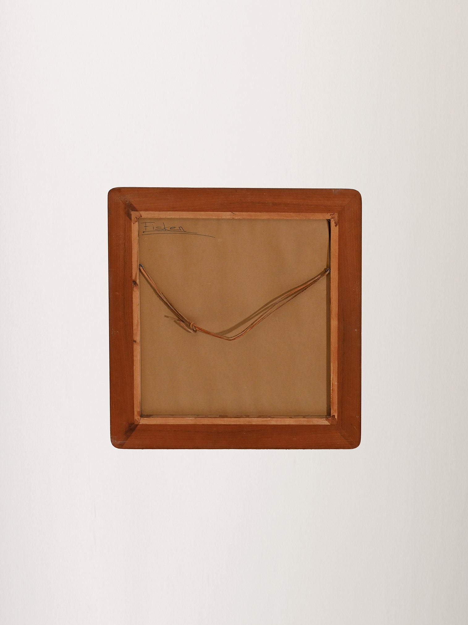 Specchio quadrato anni 60–70 in teak 8