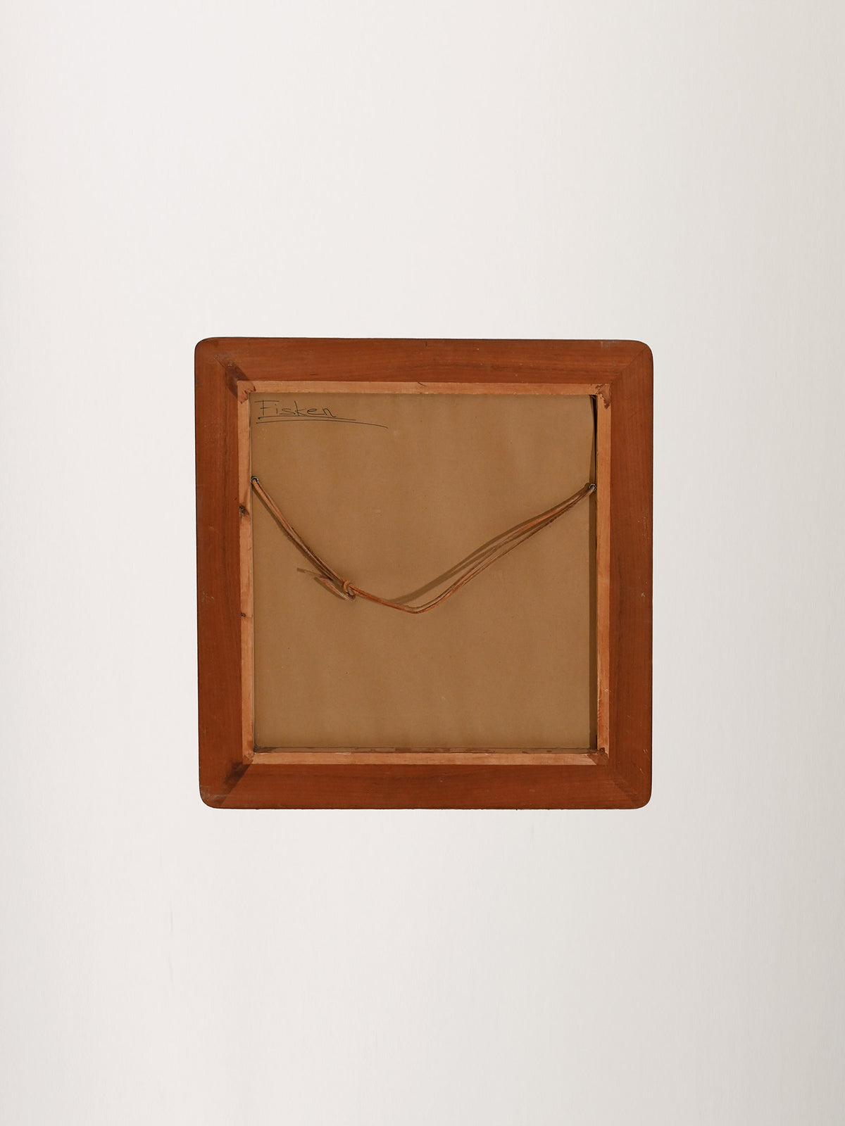 Specchio quadrato anni 60–70 in teak 8