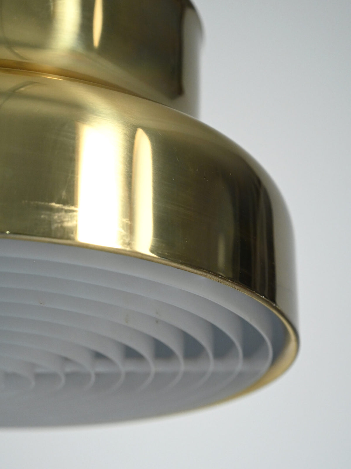 Lampada da soffitto Bumling in ottone di Anders Pehrson 5