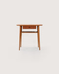Comodino scandinavo in teak dalla silouhette allungata
