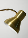 Lampada da terra scandinava in ottone con braccio regolabile 5