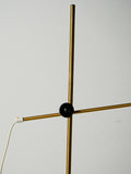 Lampada da terra scandinava in ottone con braccio regolabile 6