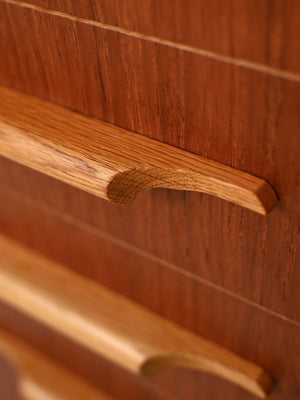 Sideboard scandinavo in teak e rovere 10