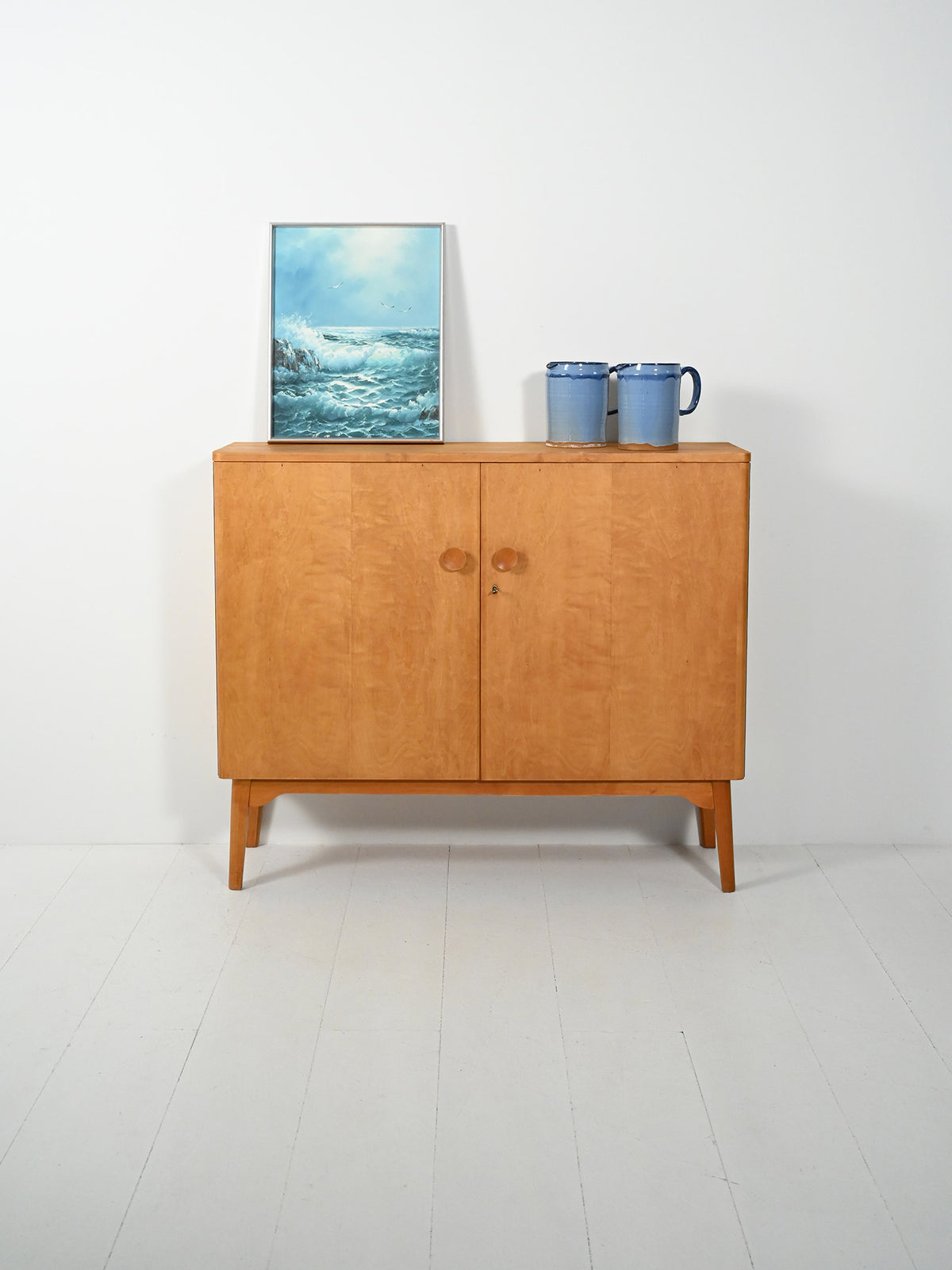 Highboard in betulla “Swedish Grace”, anni ’40