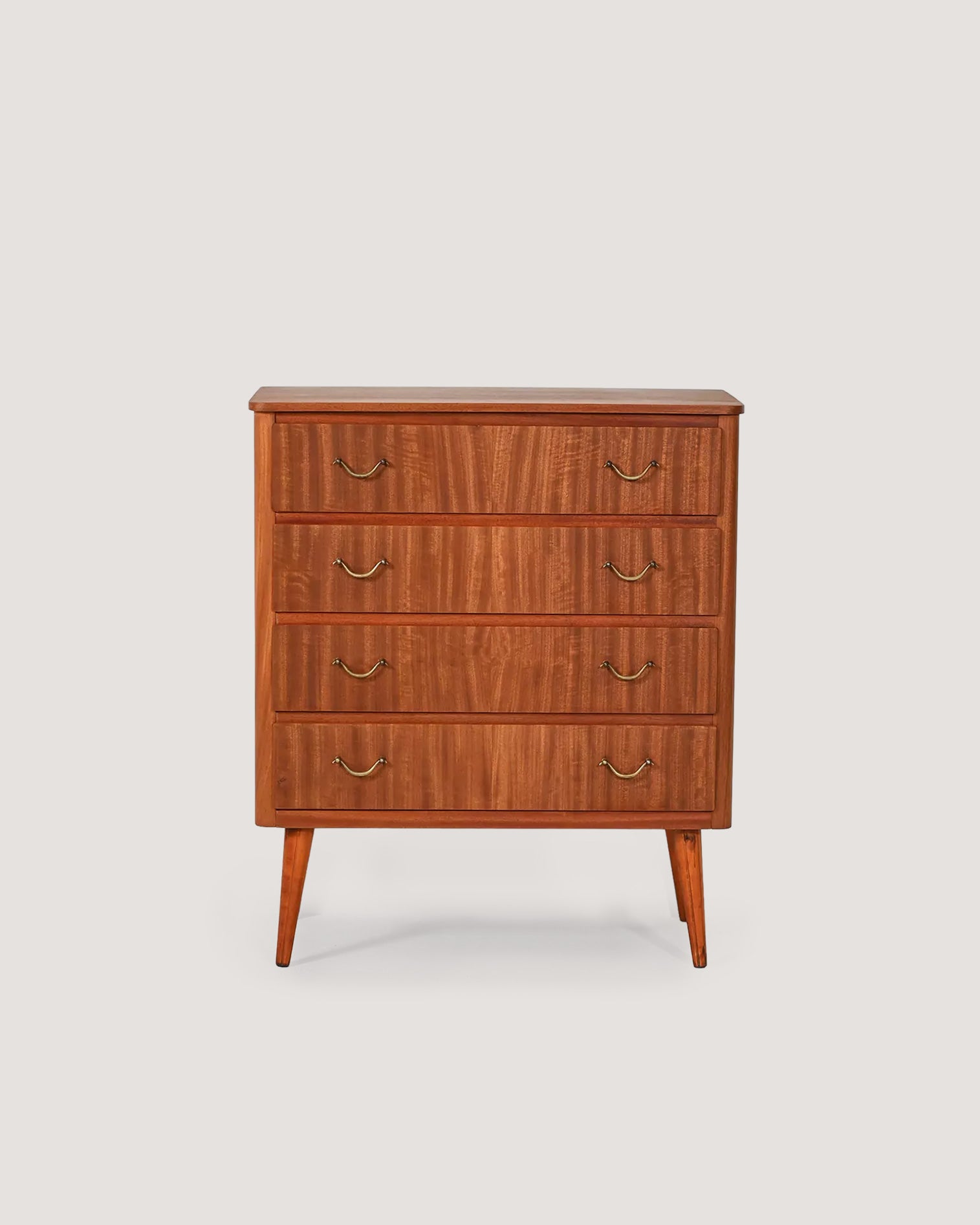 Cassettiera scandinava in mogano anni ’50