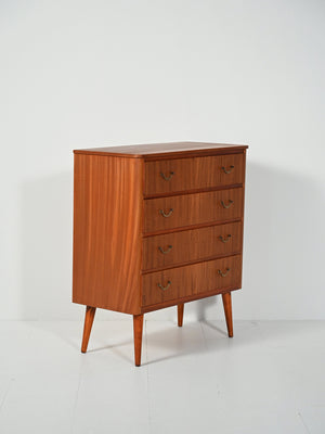 Cassettiera scandinava in mogano anni ’50 2