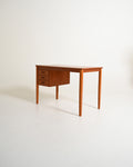 Scrivania scandinava in teak con cassetti mobili, anni '60