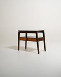 Comodino scandinavo in teak e legno scuro, anni '50
