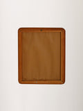 Specchio scandinavo con cornice in teak 6