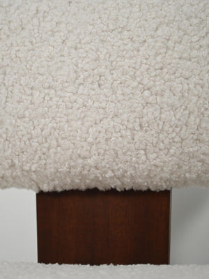 Set di quattro sedie scandinave in lana bouclé 4