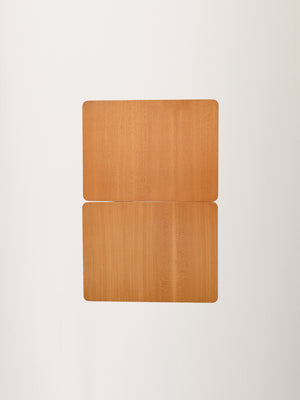 Coppia di comodini scandinavi in faggio 6
