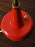 Lampada da tavolo rossa prodotta da Gemi rossa anni ’60 7