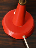 Lampada da tavolo rossa prodotta da Gemi rossa anni ’60 8