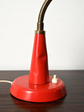 Lampada da tavolo rossa prodotta da Gemi rossa anni ’60 9