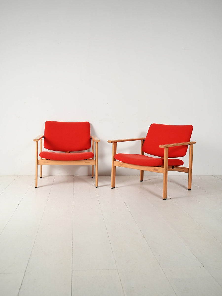 Coppia di poltrone danesi di Arne Jacobsen, 1965