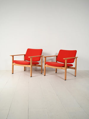 Coppia di poltrone danesi di Arne Jacobsen, 1965 2