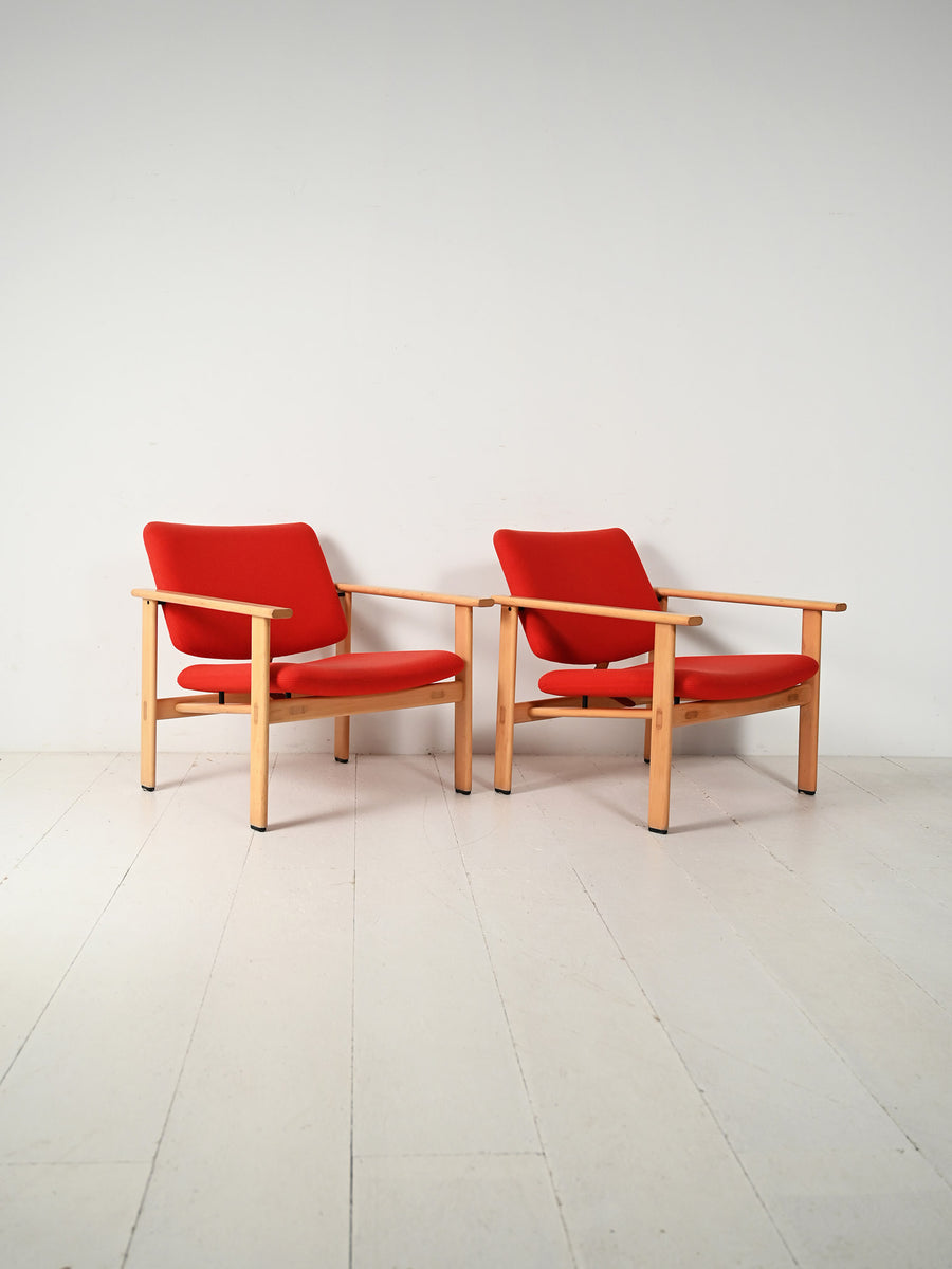Coppia di poltrone danesi di Arne Jacobsen, 1965