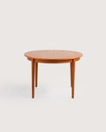 Tavolo rotondo allungabile scandinavo teak anni ’60
