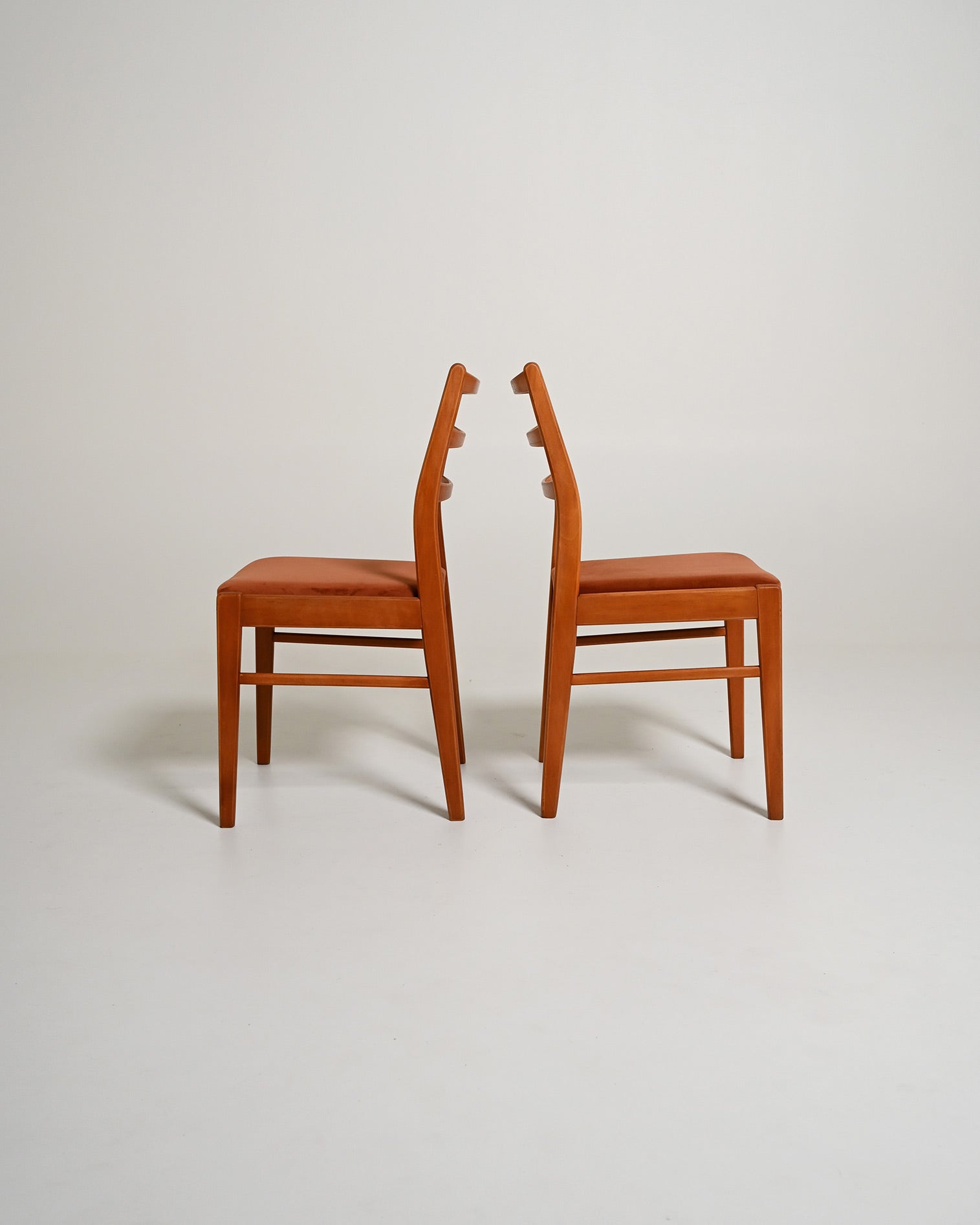 Set di 4 sedie da pranzo scandinave in teak