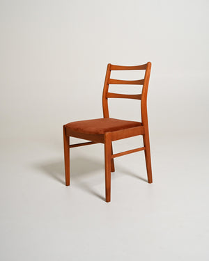 Set di 4 sedie da pranzo scandinave in teak