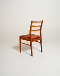 Set di 4 sedie da pranzo scandinave in teak