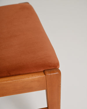 Set di 4 sedie da pranzo scandinave in teak