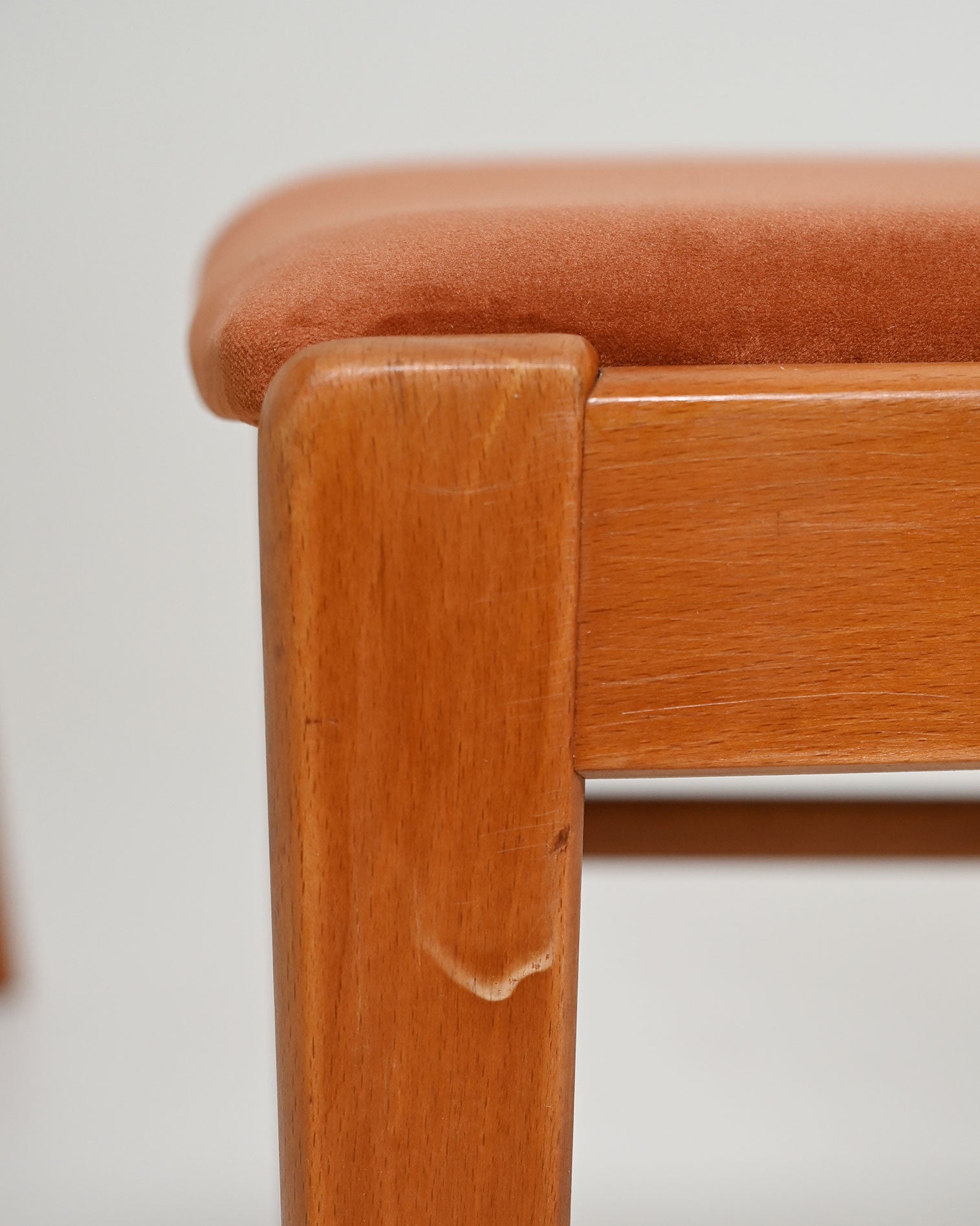 Set di 4 sedie da pranzo scandinave in teak