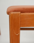 Set di 4 sedie da pranzo scandinave in teak