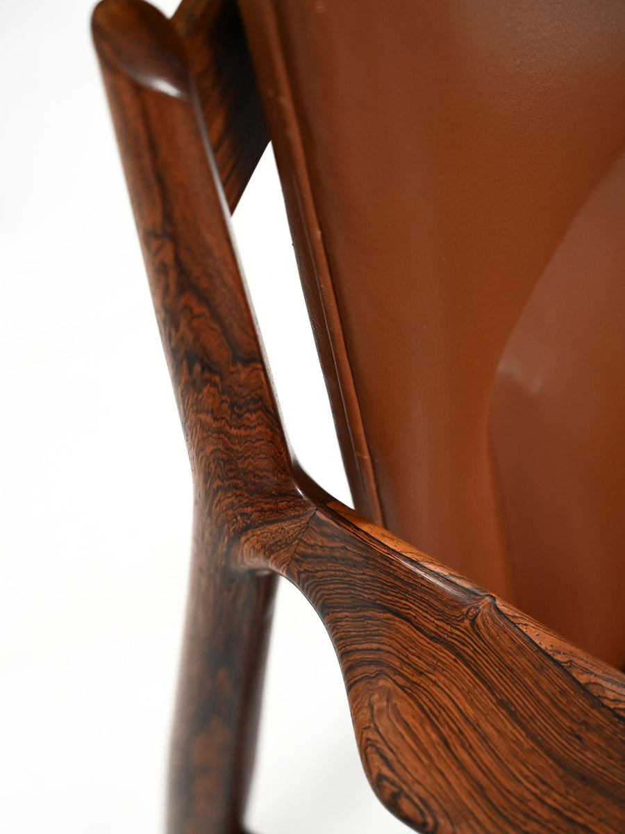 Coppia di poltrone "Ark" di Arne Vodder in pelle