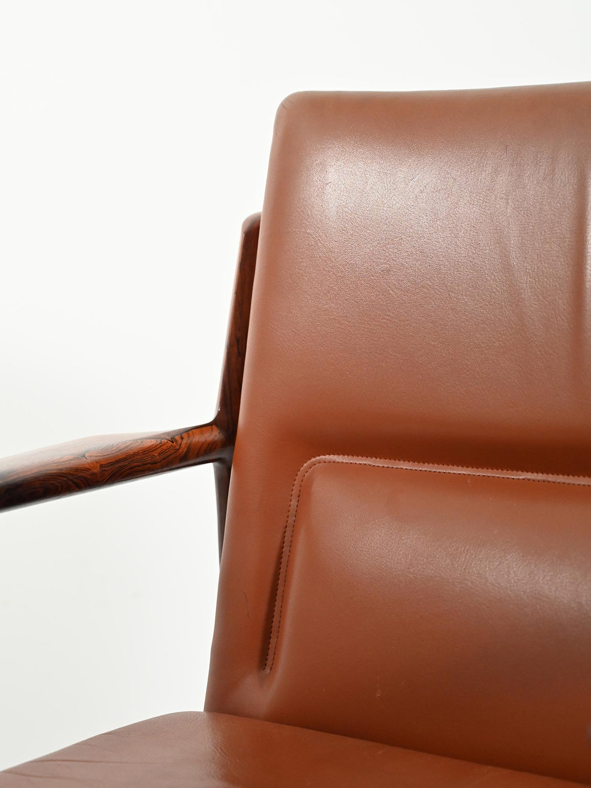 Coppia di poltrone "Ark" di Arne Vodder in pelle 10