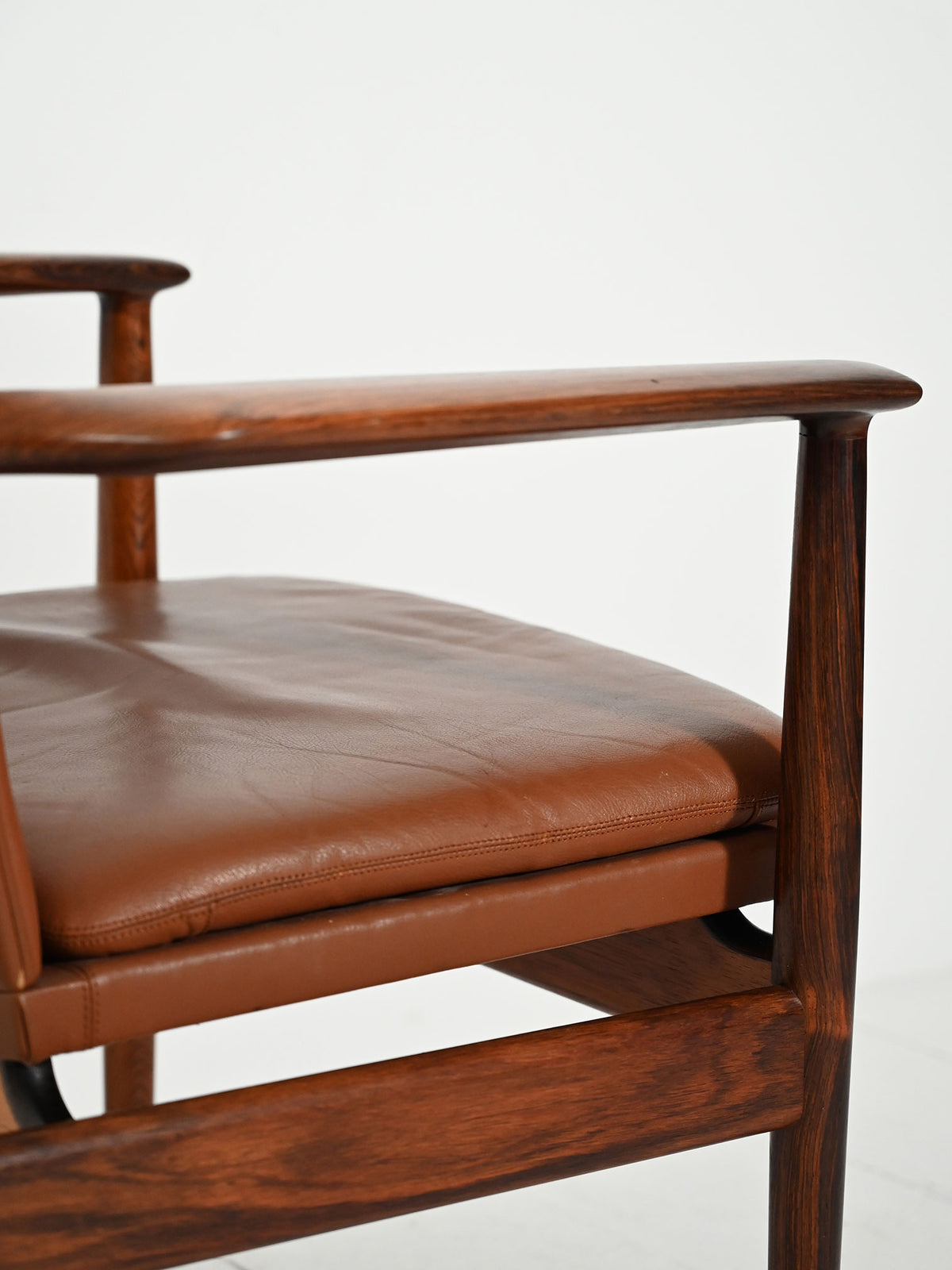 Coppia di poltrone "Ark" di Arne Vodder in pelle 13