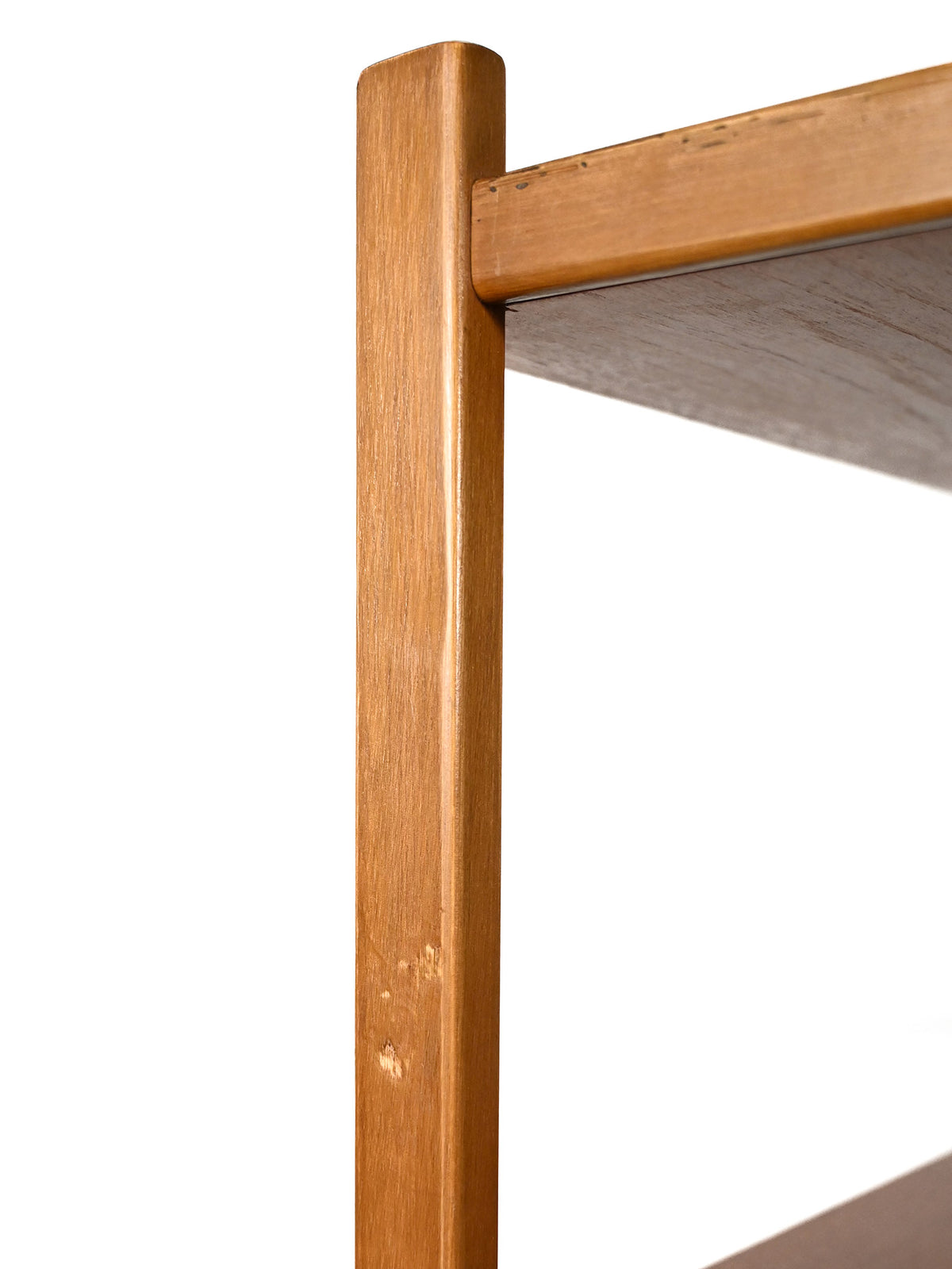 Libreria scandinava in teak con scrivania estraibile 6