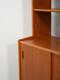 Libreria scandinava anni 60 in teak con vano contenitore 6