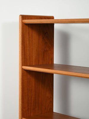 Libreria scandinava anni 60 in teak con vano contenitore 7