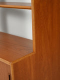 Libreria scandinava anni 60 in teak con vano contenitore 9