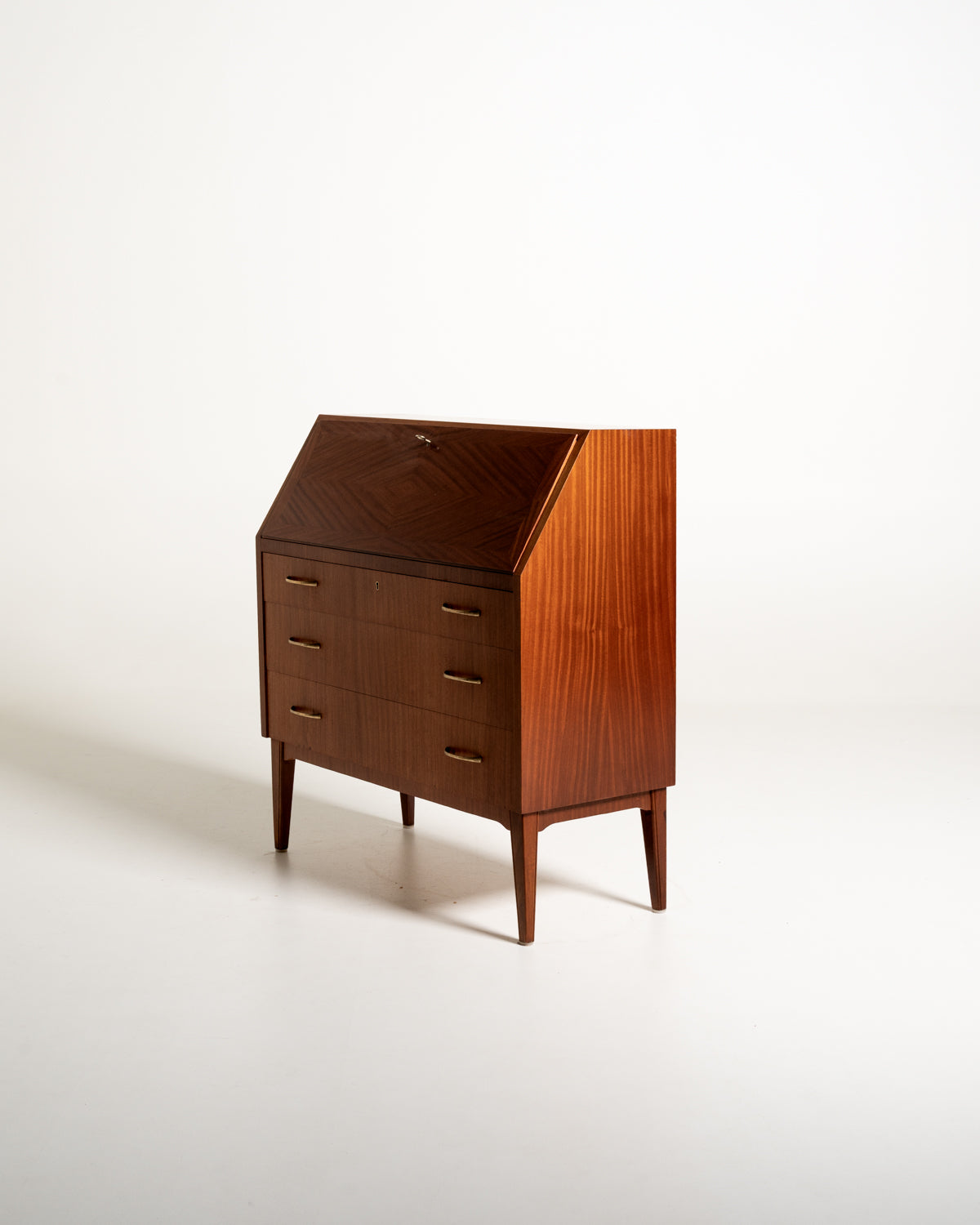 Secretaire scandinavo in mogano, anni ’60
